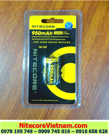 Nitecore NL169 (950mAh, 3.7Wh) 